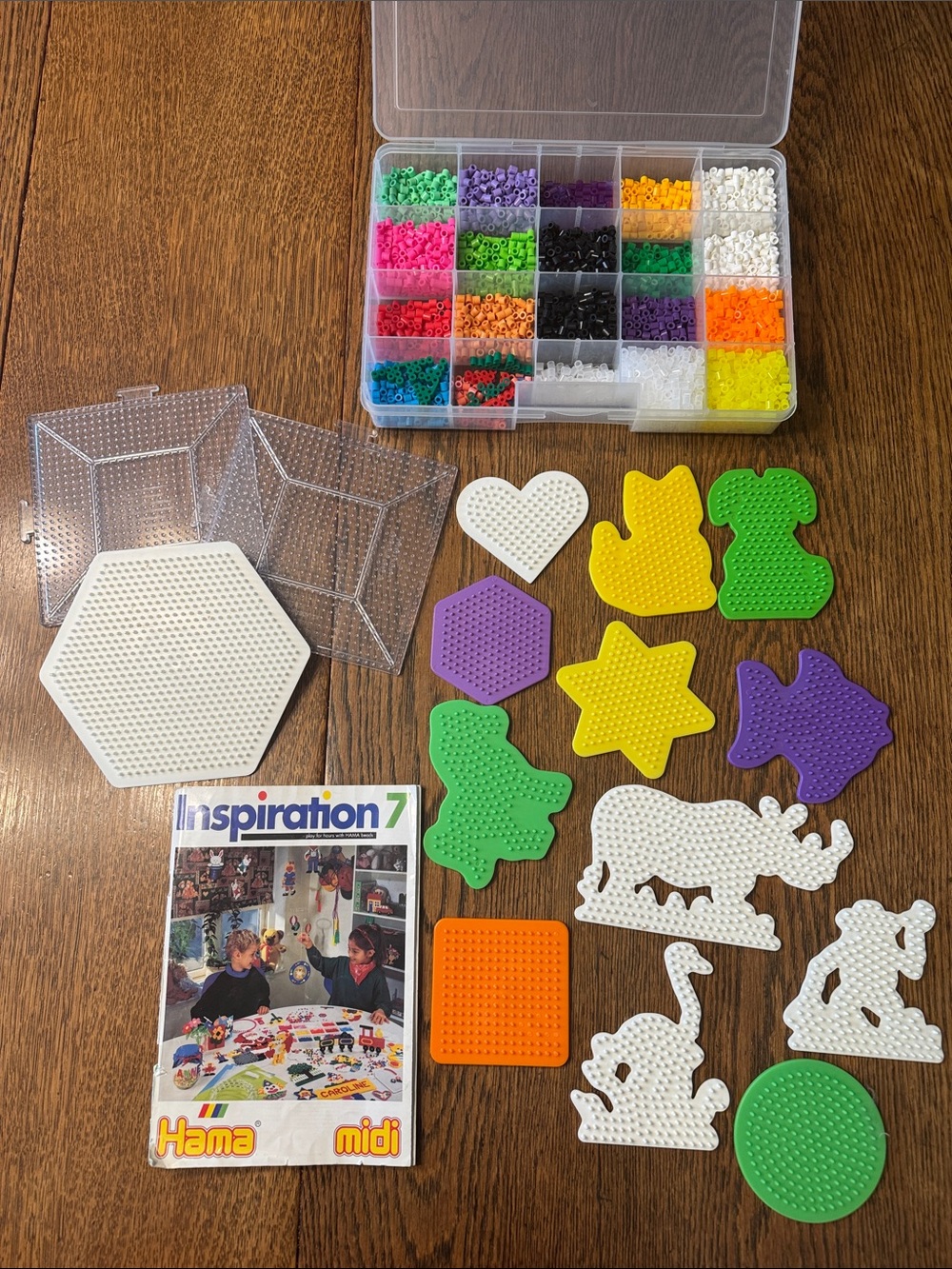 MIDI Perler Bead Pegboards & Multi-Color Beads Craft Set - Assorted Colors